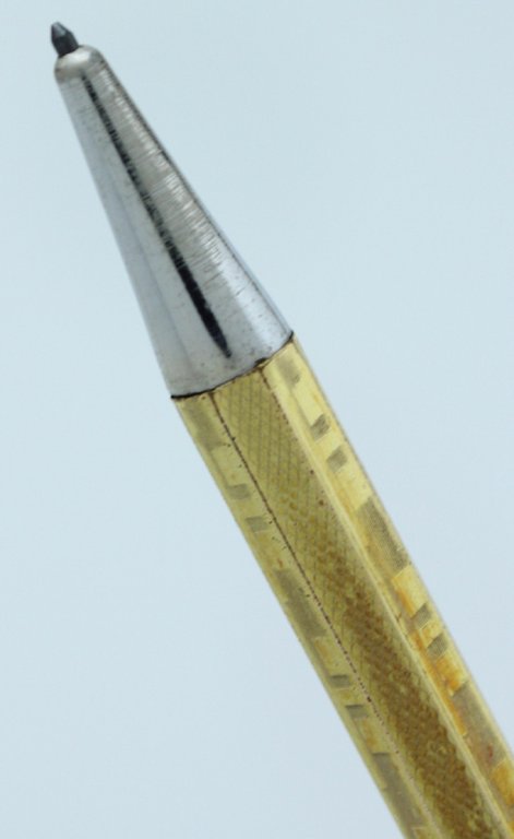 FENDOGRAPH penna portamina vintage (1937), laminata oro. Nuova, con prezzo