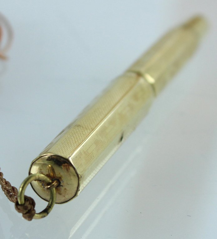 FENDOGRAPH penna stilografica vintage (1930 ca.), laminata oro, pennino Oro …