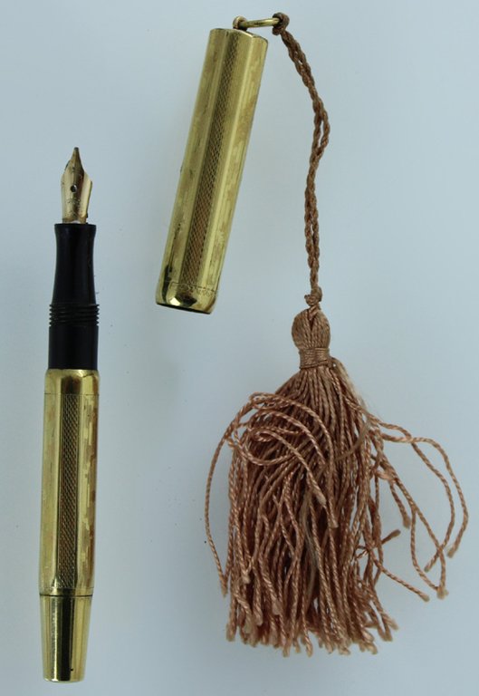 FENDOGRAPH penna stilografica vintage (1930 ca.), laminata oro, pennino Oro …