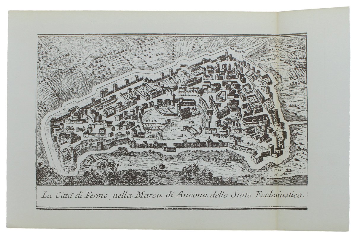 FERMO: ANTICA MAPPA / VEDUTA - Ristampa anastatica (1970 ca.) | Immagine principale