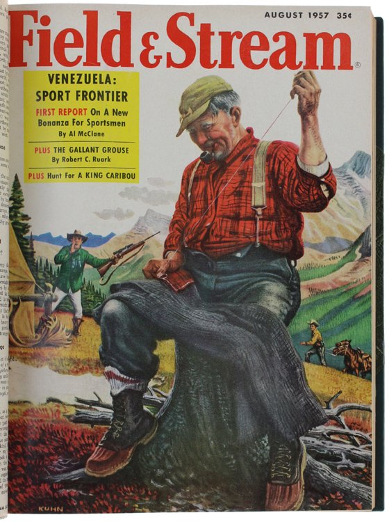 FIELD & STREAM - Volume LXII/1957 complete (12 issues bound …