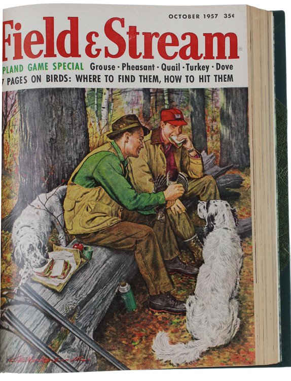 FIELD & STREAM - Volume LXII/1957 complete (12 issues bound …