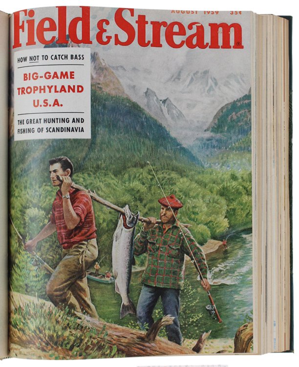 FIELD & STREAM Volume LXIV/1959 complete (12 issues bound in …