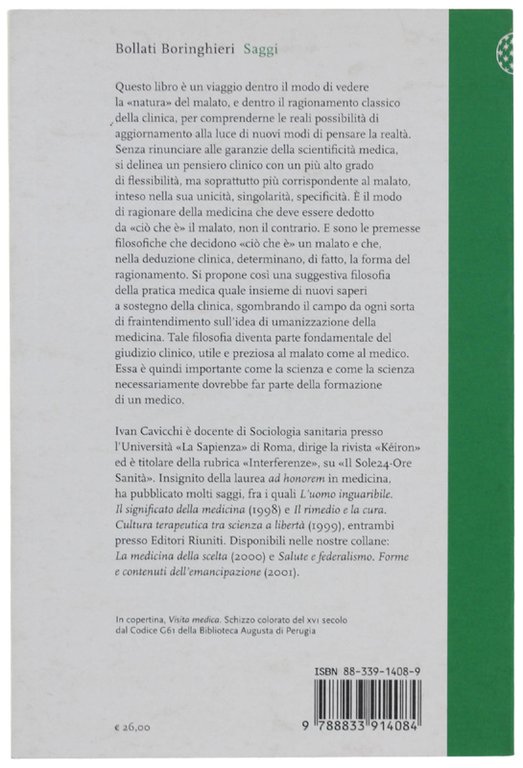 FILOSOFIA DELLA PRATICA MEDICA [come nuovo]