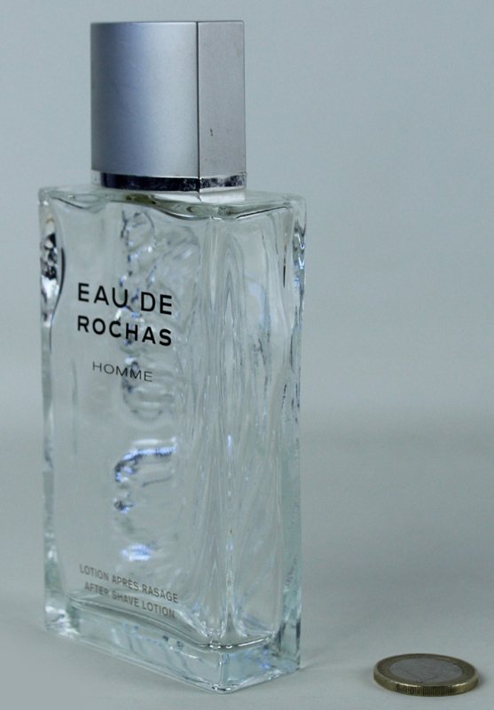 FLACONE (vuoto) AFTERSHAVE EAU DE ROCHAS HOMME 100 ml vintage