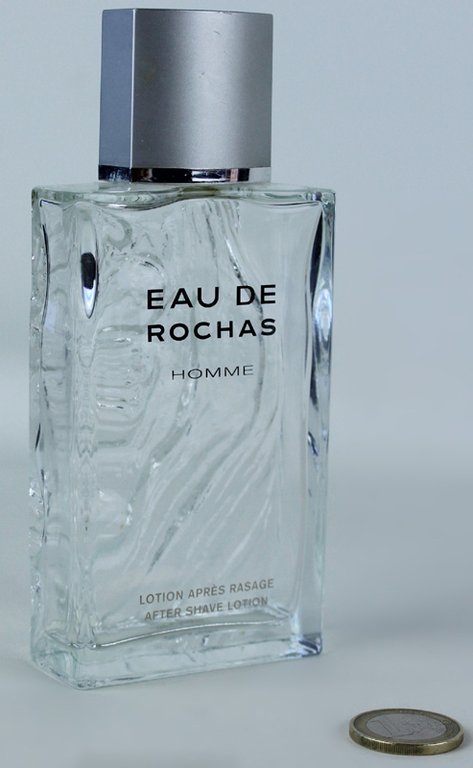 FLACONE (vuoto) AFTERSHAVE EAU DE ROCHAS HOMME 100 ml vintage