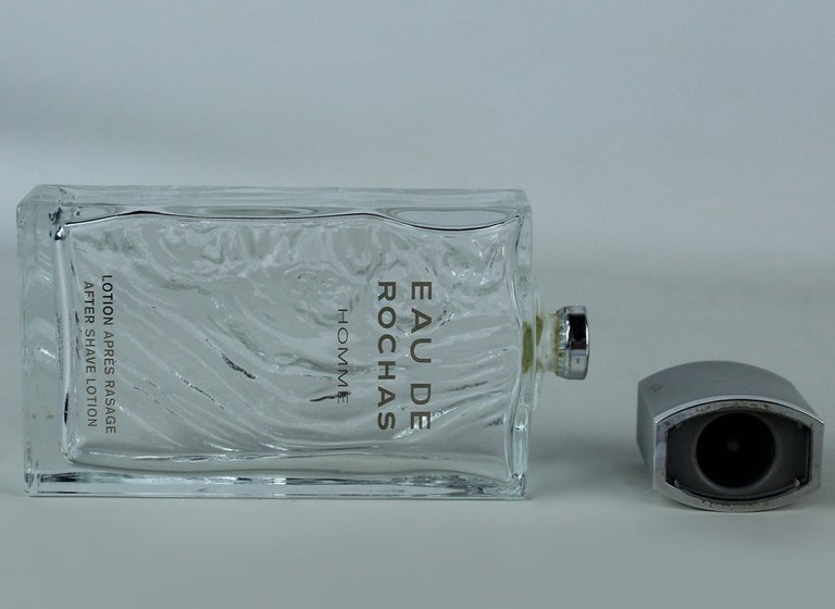 FLACONE (vuoto) AFTERSHAVE EAU DE ROCHAS HOMME 100 ml vintage