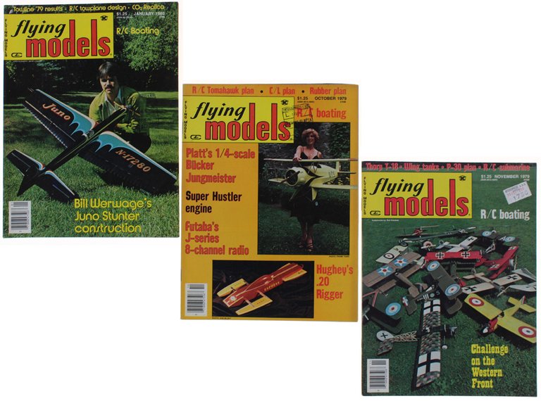 FLYING MODELS MAGAZINE LOT OF 3: 1979 October & November …