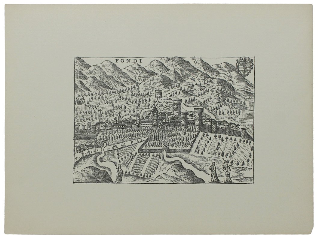 FONDI: ANTICA MAPPA / VEDUTA - Ristampa anastatica (1970 ca.) | Immagine principale
