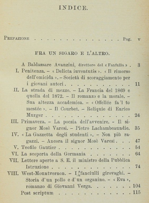 FRA UN SIGARO E L'ALTRO (Chiacchiere di Fantasio). A ZONZO