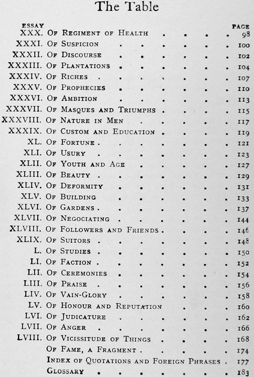FRANCIS BACON'S ESSAYS. Introduction by Oliphant Smeaton.