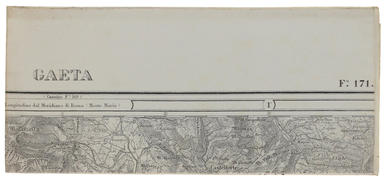 GAETA. Foglio 171. Scala 1:100.000