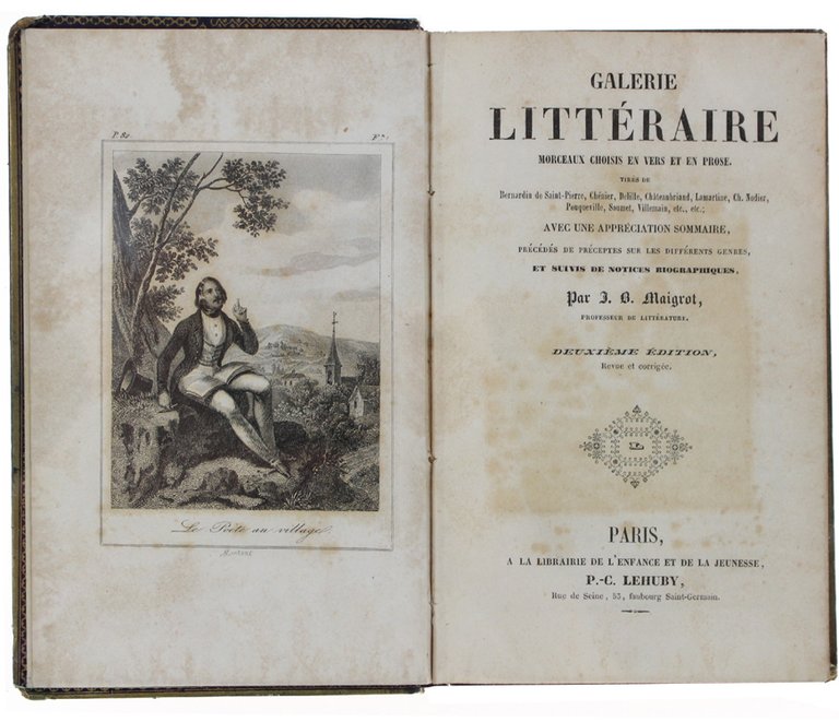 GALERIE LITTÉRAIRE. Morceaux choisi en vers et en prose tirés …