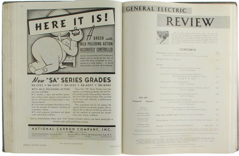 GENERAL ELECTRIC REVIEW - Volume 40 - 1937.