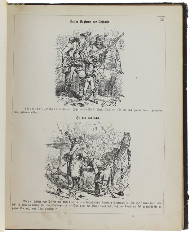 GENERAL ROCKSCHÖSSELS ERINNERUNGEN. Heitere Bilder aus dem Soldatenleben. Teil I …