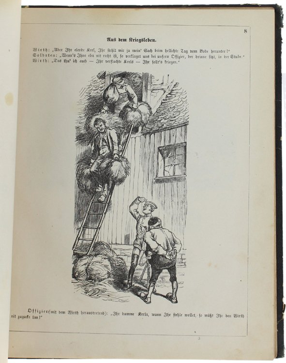 GENERAL ROCKSCHÖSSELS ERINNERUNGEN. Heitere Bilder aus dem Soldatenleben. Teil I …