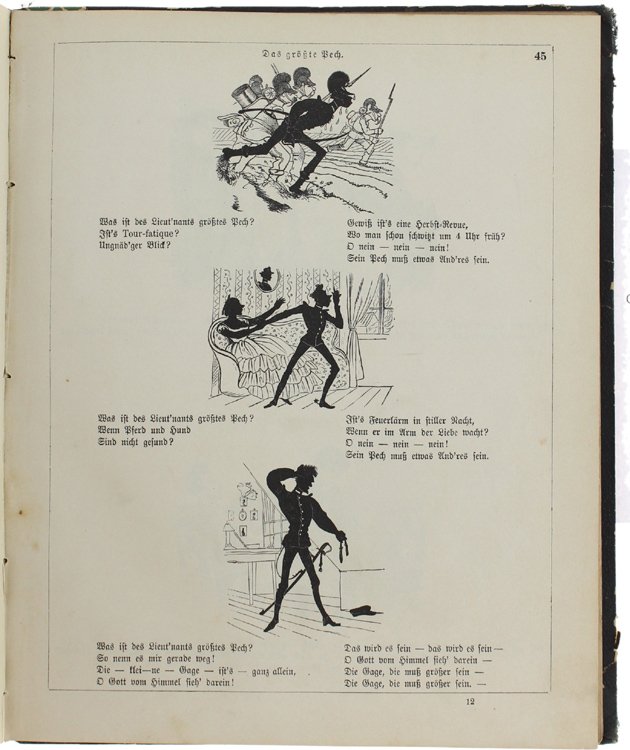 GENERAL ROCKSCHÖSSELS ERINNERUNGEN. Heitere Bilder aus dem Soldatenleben. Teil I …