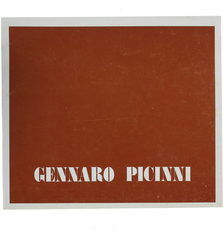 GENNARO PICINNI. 13 giugno - 10 luglio 1981.