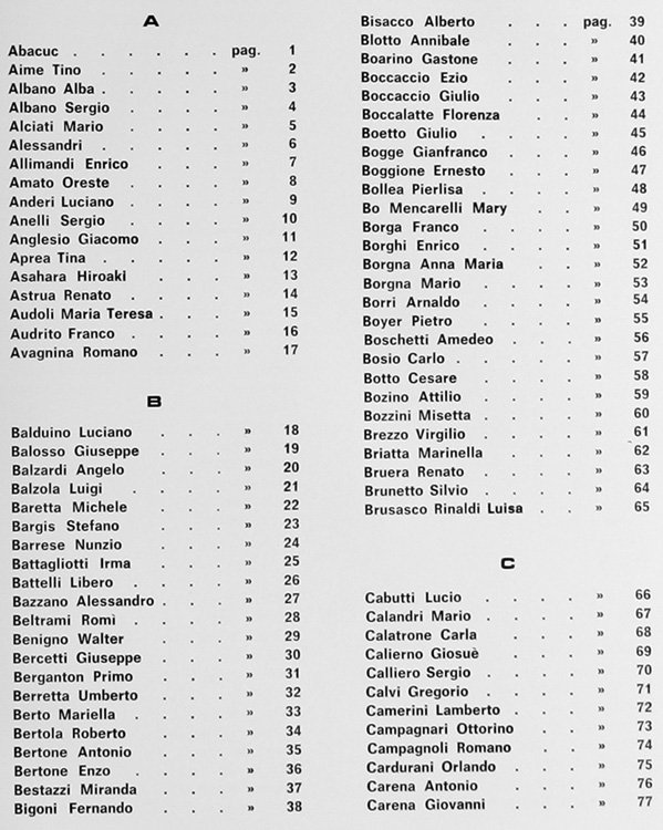 GENTE NOSTRA. Regione Piemonte - Pittura e scultura d'oggi.