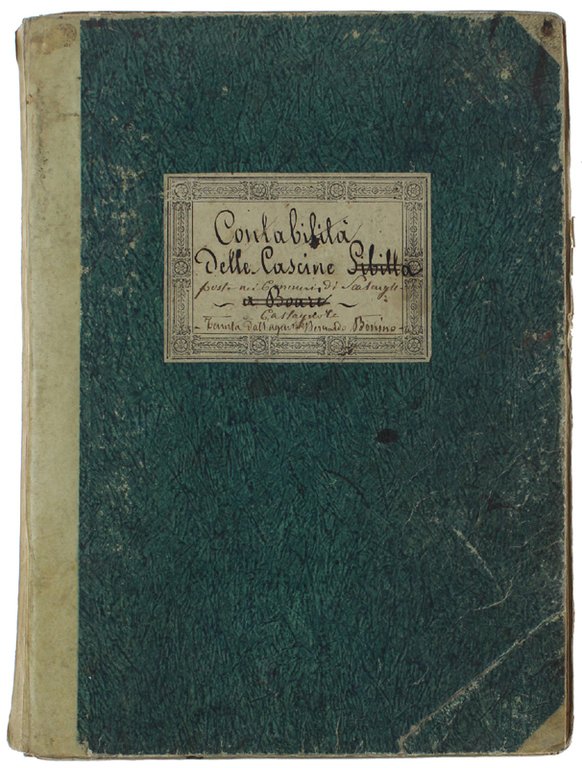 CONTABILITA' DELLE CASCINE SIBILLA POSTE NEI COMUNI DI SCALENGHE, CASTAGNOLE, …