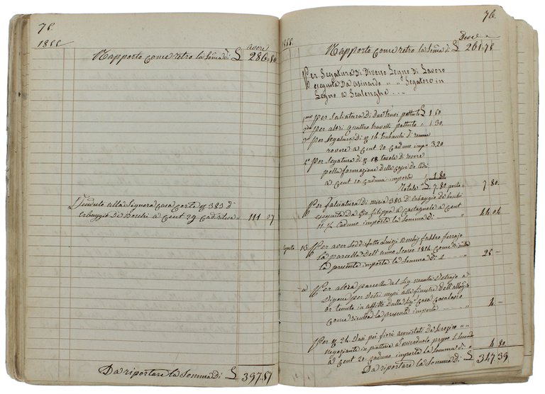 CONTABILITA' DELLE CASCINE SIBILLA POSTE NEI COMUNI DI SCALENGHE, CASTAGNOLE, …