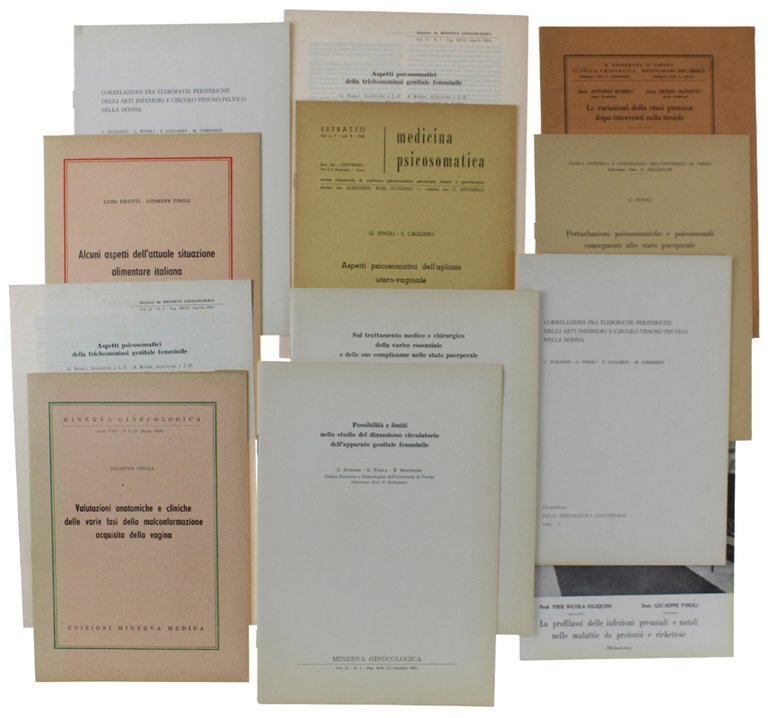 GINECOLOGIA - INFEZIONI PRENATALI: 12 memorie originali 1936-1969.