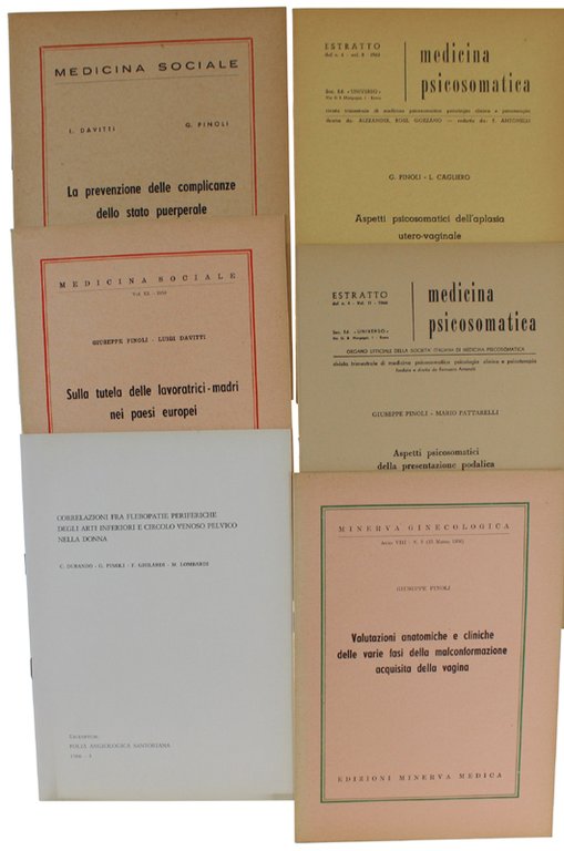 GINECOLOGIA - INFEZIONI PRENATALI: 13 memorie originali 1956-1969.