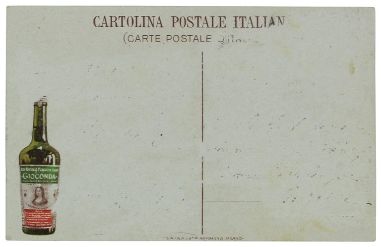 GIOCONDA (F.BISLERI): PRIMA ACQUA PURGATIVA ITALIANA (cartolina pubblicitaria, cromolitografia primi … | Immagine Gallery 4
