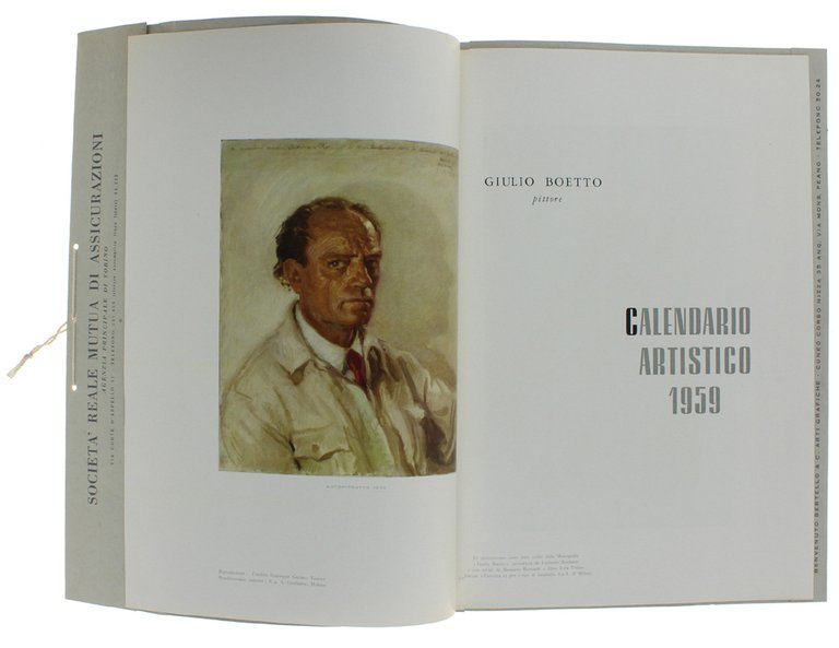 GIULIO BOETTO PITTORE. CALENDARIO ARTISTICO 1959.