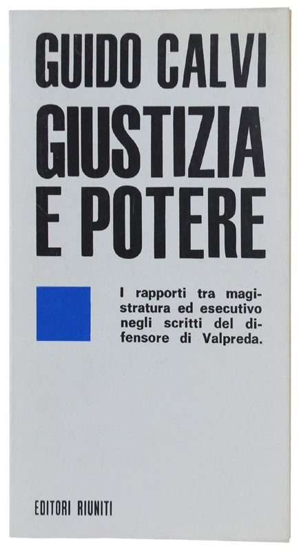 GIUSTIZIA E POTERE