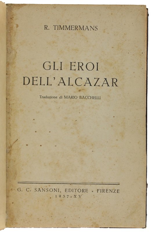 GLI EROI DELL'ALCAZAR. | Immagine principale
