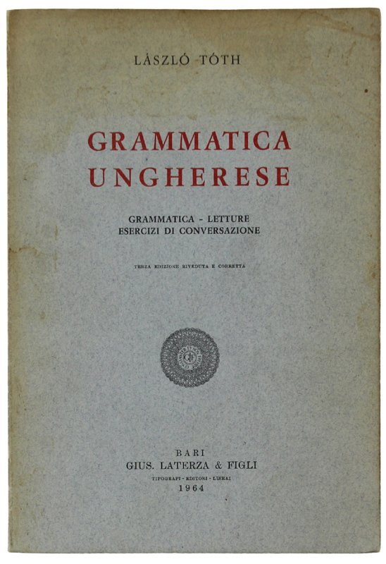 GRAMMATICA UNGHERESE.