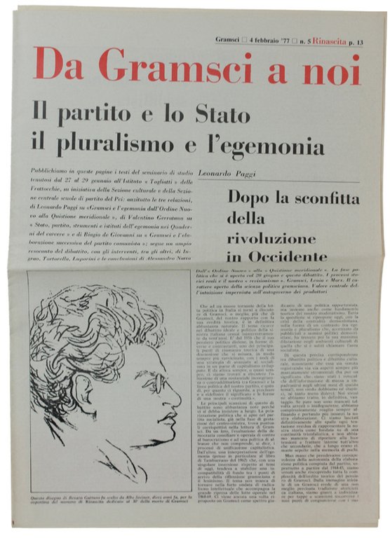 GRAMSCI E NOI 1937-1977 - La Scuola del Partito, Quaderno …