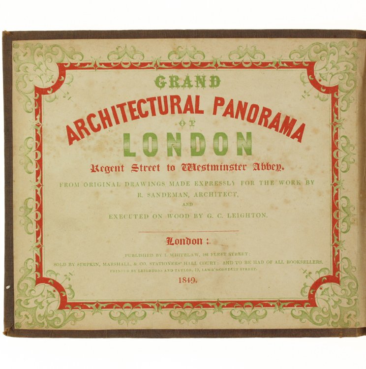 GRAND ARCHITECTURAL PANORAMA OF LONDON REGENT STREET TO WESTMINTESR ABBEY …