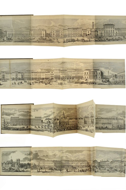 GRAND ARCHITECTURAL PANORAMA OF LONDON REGENT STREET TO WESTMINTESR ABBEY …