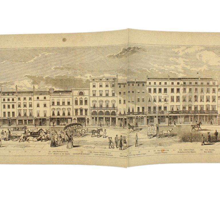 GRAND ARCHITECTURAL PANORAMA OF LONDON REGENT STREET TO WESTMINTESR ABBEY …
