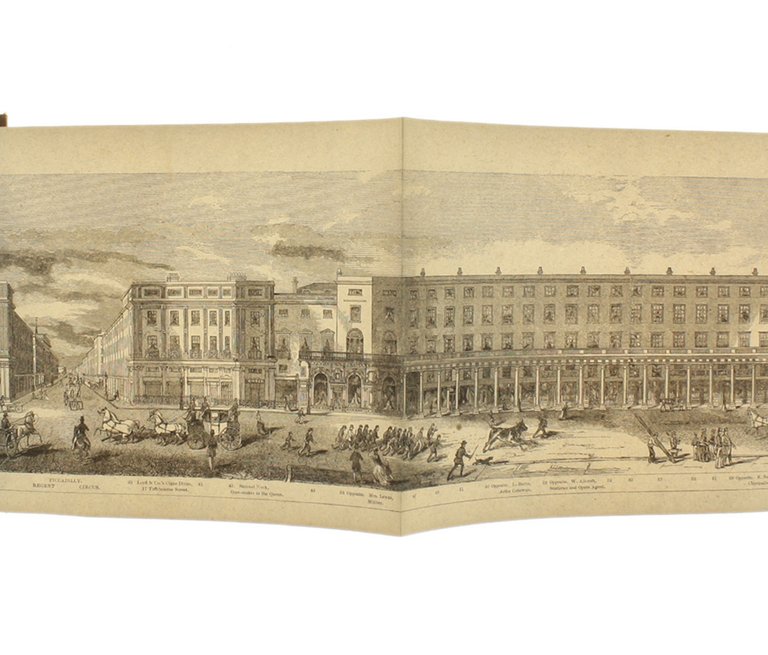 GRAND ARCHITECTURAL PANORAMA OF LONDON REGENT STREET TO WESTMINTESR ABBEY …
