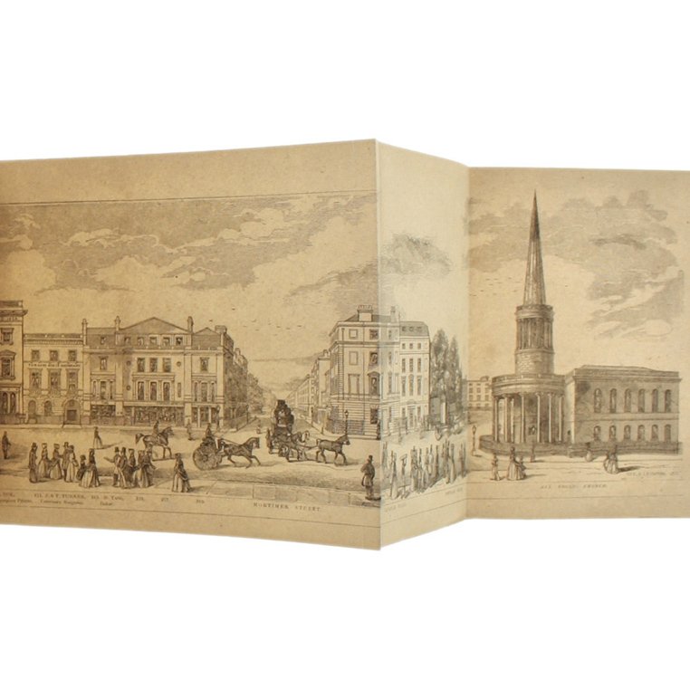 GRAND ARCHITECTURAL PANORAMA OF LONDON REGENT STREET TO WESTMINTESR ABBEY …