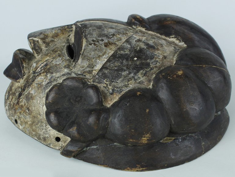 GRANDE MASCHERA ARTE AFRICANA DEL CAMERUN vintage, misura cm 30x33x15 …