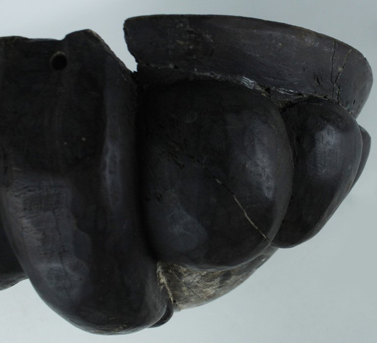 GRANDE MASCHERA ARTE AFRICANA DEL CAMERUN vintage, misura cm 30x33x15 …