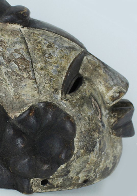 GRANDE MASCHERA ARTE AFRICANA DEL CAMERUN vintage, misura cm 30x33x15 …