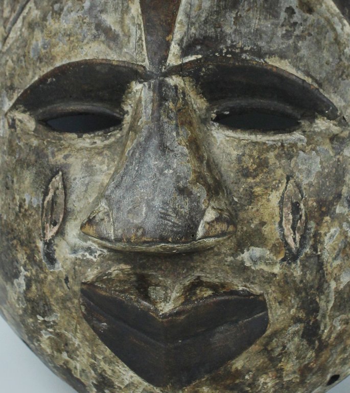 GRANDE MASCHERA ARTE AFRICANA DEL CAMERUN vintage, misura cm 30x33x15 …