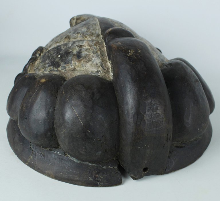 GRANDE MASCHERA ARTE AFRICANA DEL CAMERUN vintage, misura cm 30x33x15 …