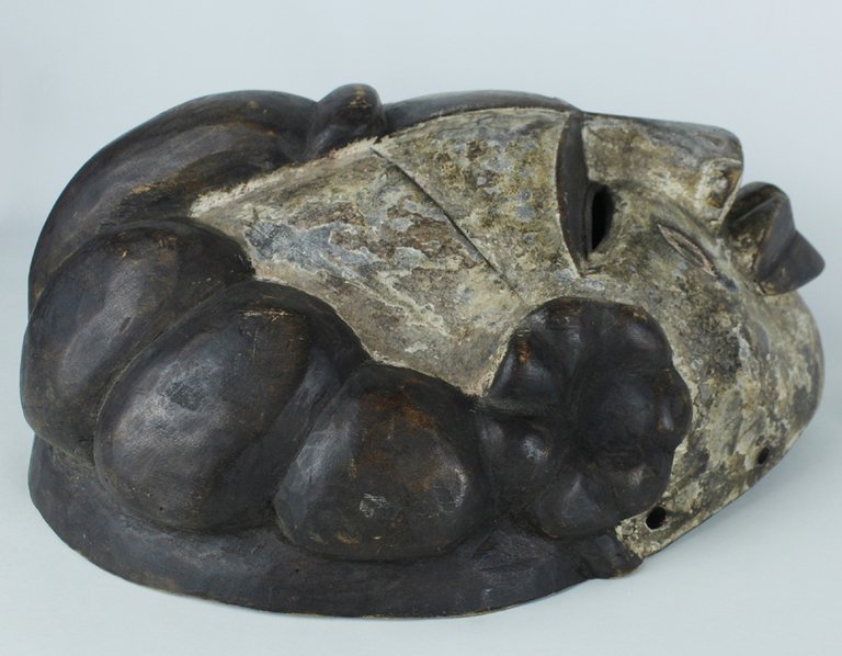 GRANDE MASCHERA ARTE AFRICANA DEL CAMERUN vintage, misura cm 30x33x15 …