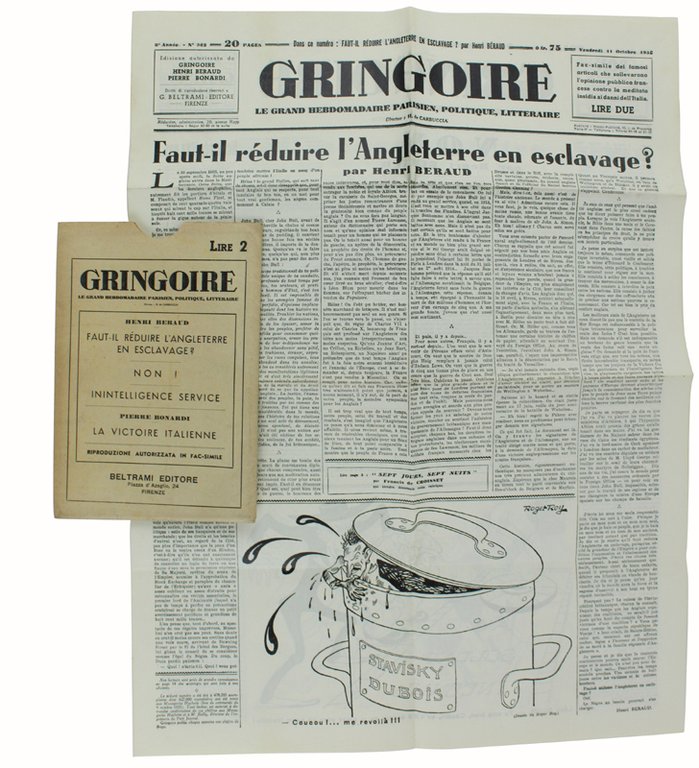 GRINGOIRE - Fac-simile dei famosi articoli che sollevarono l'opinione pubblica … | Immagine Gallery 2