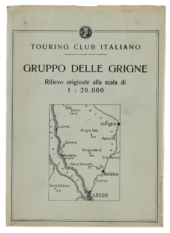 GRUPPO DELLE BRIGNE. Rilievo originale alla scala di 1;20.000 - …
