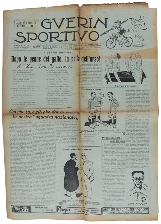 GUERIN SPORTIVO. Anno 1921. Numero 10 - 1 marzo 1921.