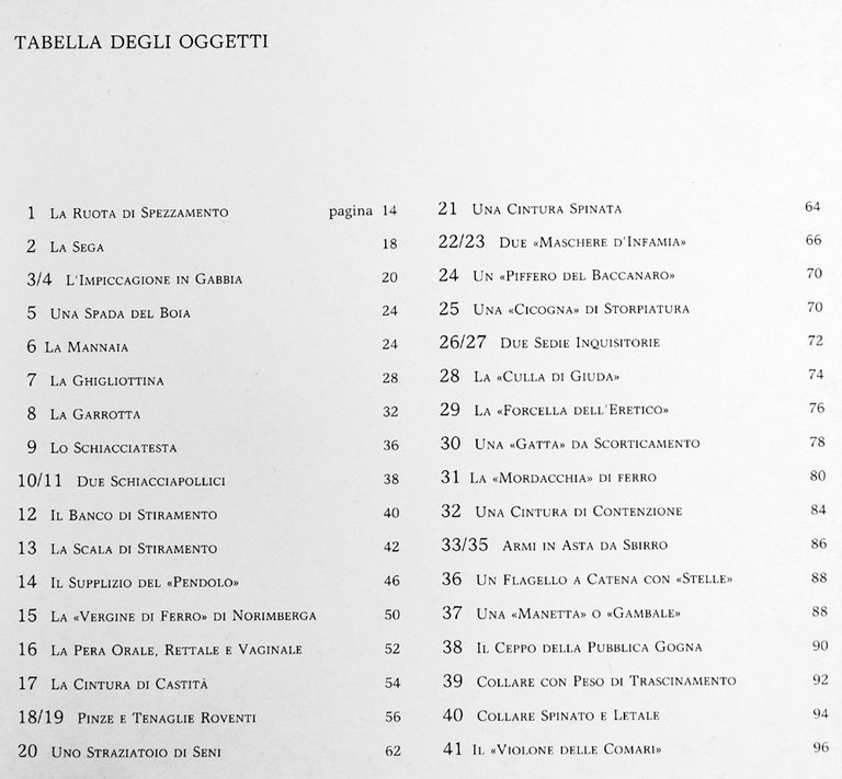 GUIDA BILINGUE ALLA MOSTRA DI STRUMENTI DI TORTURA - A …