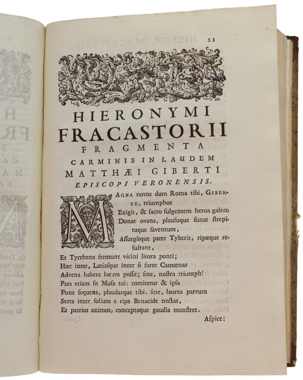 HIERONYMI FRACASTORII VERONENSIS, ADAMI FUMANI CANONICI VERONENSIS, ET NICOLAI ARCHII … | Immagine Gallery 4