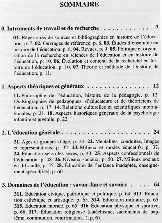 HISTOIRE DE L'EDUCATION. N° 71-72 - septembre 1996